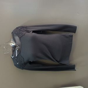 Long Sleeve Dark Gray Shirt Size Large